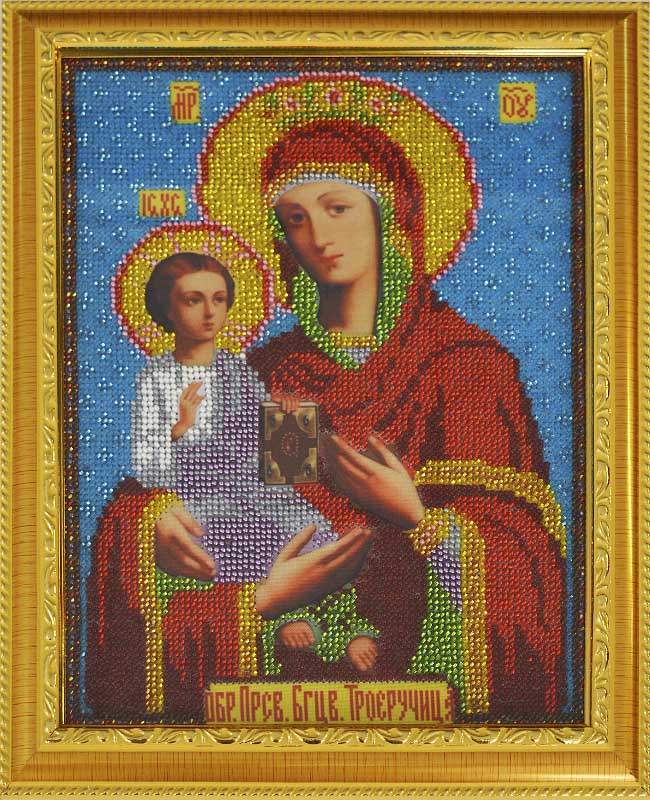 Икона Пресвятой Богородицы Троеручица  КБИ - 4020